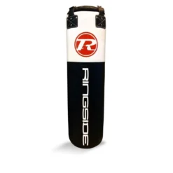 Ringside Synthetic Leather Punchbag - 4ft -Boxing Equipment Store 4ft black white