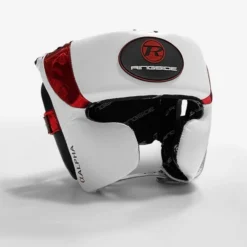Ringside Alpha Elite Headguard -Boxing Equipment Store alpha sparring headguard white red