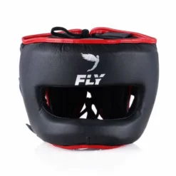 Fly Superbar Headguard -Boxing Equipment Store black red bar front