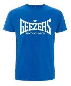 Geezers Large Logo T-Shirt 11 Geezers Large Logo T-Shirt -Boxing Equipment Store blue white t shirt 2