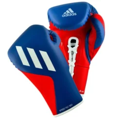 Adidas TILT 350 Pro Boxing Gloves - Lace -Boxing Equipment Store blue red lace