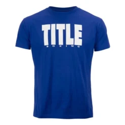 TITLE Boxing Iconic Block Tee -Boxing Equipment Store blue white 1 1
