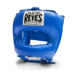Cleto Reyes Pointed Nylon Bar Headguard -Boxing Equipment Store cleto reyes pointed headguard blue 1