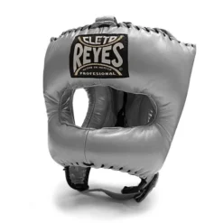 Cleto Reyes Pointed Nylon Bar Headguard -Boxing Equipment Store cleto reyes pointed headguard platinum