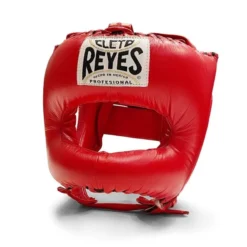Cleto Reyes Pointed Nylon Bar Headguard -Boxing Equipment Store cleto reyes pointed headguard red 1