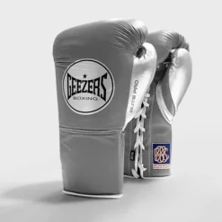 Geezers Elite Pro Fight Gloves - Special Edition -Boxing Equipment Store dark grey silver