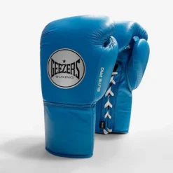 Geezers Elite Pro Training/Sparring Gloves 2.0 - Lace -Boxing Equipment Store elite pro lace aqua blue