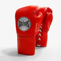 Geezers Elite Pro Training/Sparring Gloves 2.0 - Lace -Boxing Equipment Store elite pro lace spark red