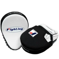 Fighting Sports Tri-Tech Curved Boxing Mitts -Boxing Equipment Store fsppm wh bk 4 1