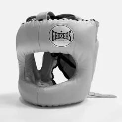 Geezers Elite Pro Bar Faced Headguard -Boxing Equipment Store geezers elite pro barfaced headguard light grey
