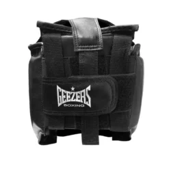 Geezers TRG Cheek Headguard - Black -Boxing Equipment Store geezers trg cheek headguard back