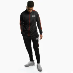 Geezers Poly Tracksuit -Boxing Equipment Store gpt black red 1