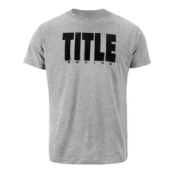 TITLE Boxing Iconic Block Tee -Boxing Equipment Store grey black 1