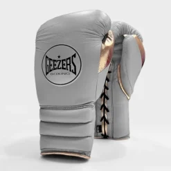 Geezers Halo Training/Sparring Boxing Gloves - Lace -Boxing Equipment Store halo live images lace grey gold