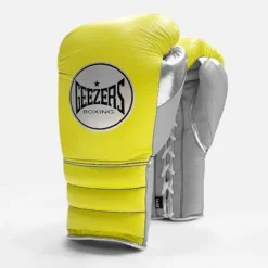 Geezers Halo Training/Sparring Boxing Gloves - Lace -Boxing Equipment Store halo live images lace yellow
