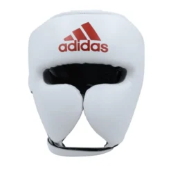 Adidas AdiStar Pro Headguard -Boxing Equipment Store head guard white red