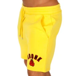 Kronk Gloves Applique Jog Shorts -Boxing Equipment Store kronk applique gloves jog shorts yellow 1