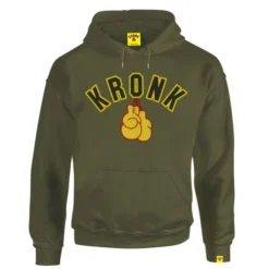 Kronk Gloves Applique Hoodie -Boxing Equipment Store kronk gloves applique hoodie military green 1