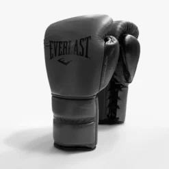 Everlast Powerlock2 Pro Training Boxing Gloves - Lace -Boxing Equipment Store lace grey