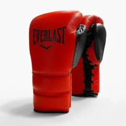 Everlast Powerlock2 Pro Training Boxing Gloves - Lace -Boxing Equipment Store lace red