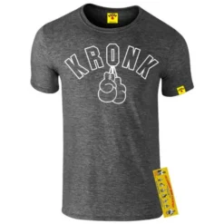 Kronk Gloves Outline Slim Fit T-Shirt -Boxing Equipment Store outline tee charcoal