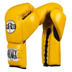 Pro Mex Pro Boxing Gloves V3.0 - Lace -Boxing Equipment Store pmtgl3 ye bk 01 3