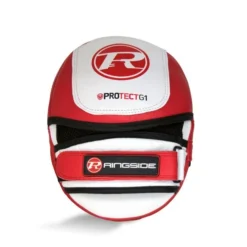 Ringside Protect G1 Focus Pads -Boxing Equipment Store protect g1 focus red white back