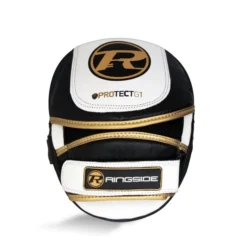 Ringside Protect G1 Focus Pads -Boxing Equipment Store protect g1 focus white black gold back