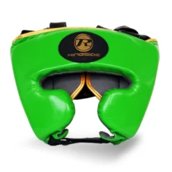 Ringside Pro Fitness Headguard -Boxing Equipment Store pu head front green