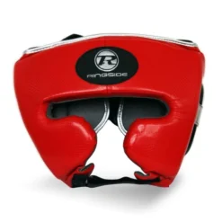 Ringside Pro Fitness Headguard -Boxing Equipment Store pu head front red 2