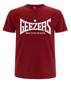 Geezers Large Logo T-Shirt 10 Geezers Large Logo T-Shirt -Boxing Equipment Store red white t shirt 3