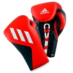 Adidas TILT 350 Pro Boxing Gloves - Lace -Boxing Equipment Store red black lace 1