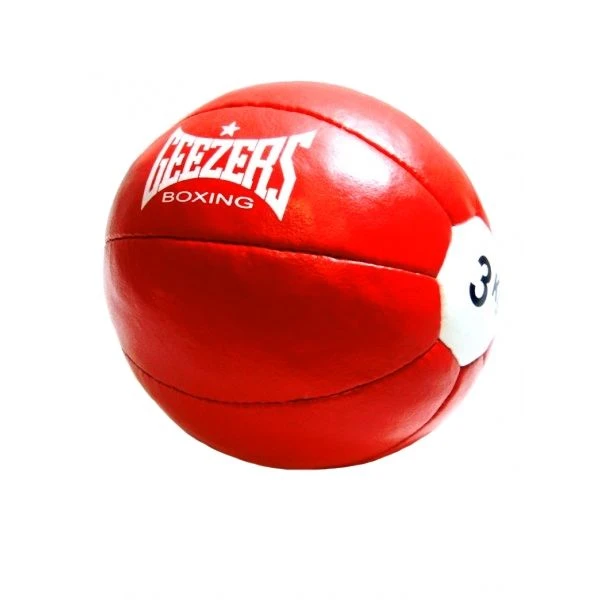 Geezers Leather Medicine Ball - 3kg 1 Geezers Leather Medicine Ball - 3kg