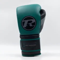 Ringside Pinnacle Series Boxing Gloves - Velcro -Boxing Equipment Store ringside green black velcro 1