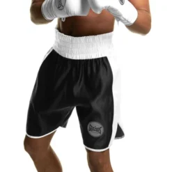 Suzi Wong X Geezers Satin 2 Colour Boxing Shorts -Boxing Equipment Store sw1700 black white 1 1 1