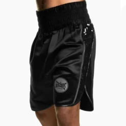 Suzi Wong X Geezers Satin/Sequin Boxing Shorts -Boxing Equipment Store sw1710 black 1