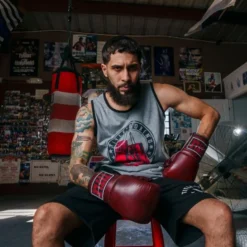 TITLE Boxing Sugar Ray Leonard Throwback Leather Bag Gloves -Boxing Equipment Store tb164 7