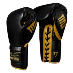 TITLE Boxing Roberto Duran Leather Sparring Gloves - Lace