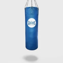Geezers Elite Pro Impact Leather Heavy Punch Bag - 4ft -Boxing Equipment Store traditional heavy 4ft blue