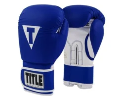 TITLE Pro Style Leather Training Gloves 3.0 -Boxing Equipment Store tvvtg3 bl wh 1 1 2