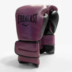 Everlast Powerlock2 Pro Training Boxing Gloves - Hook & Loop -Boxing Equipment Store velcro purple