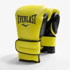 Everlast Powerlock2 Pro Training Boxing Gloves - Hook & Loop -Boxing Equipment Store velcro yellow