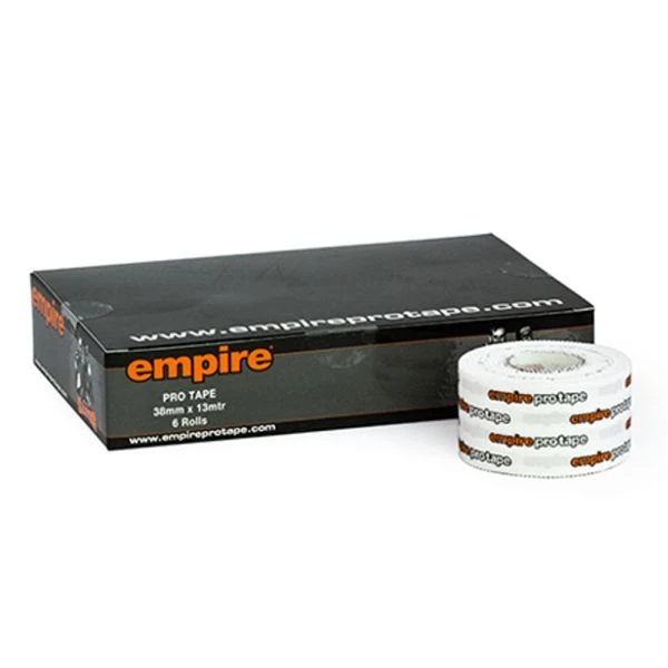 Empire Printed Pro Hand Tape - 3.8cm (Box Of 6) 1 Empire Printed Pro Hand Tape - 3.8cm (Box Of 6)