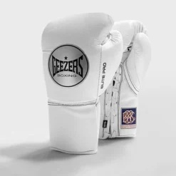 Geezers Elite Pro Fight Gloves - Special Edition -Boxing Equipment Store white 18